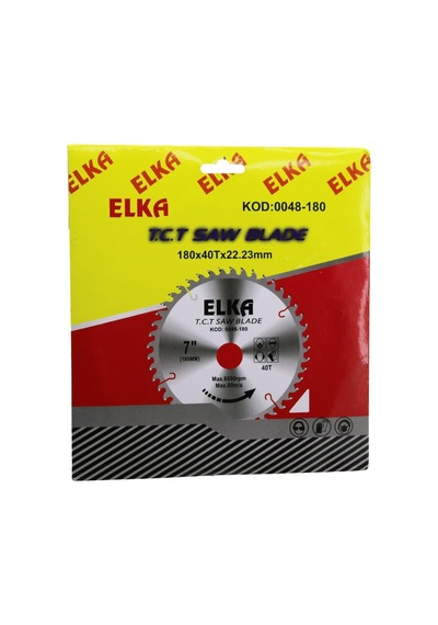 Elka T.c.t Saw Blade Kod-0048-180 Ağaç Sunta Kesici Disk 180x40tx22.23mm