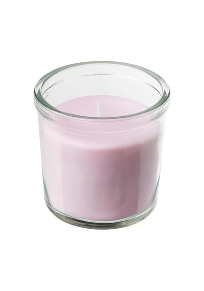 Lugnare Cam İçinde Kokulu Mum, Yasemin/pembe , Çap: 7,5 Cm 50 x 22