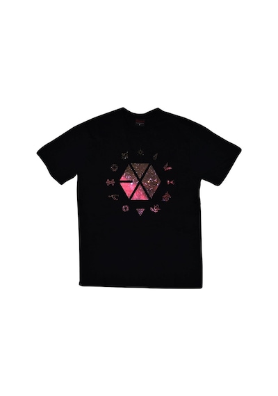 Stoned&Fame Exo Baskılı T-shirt SIYAH