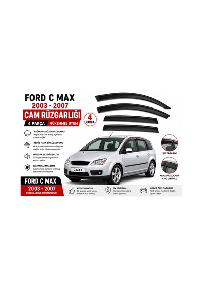 Ottoman Ford C-max 2003-2007 Uyumlu Cam Rüzgarlığı
