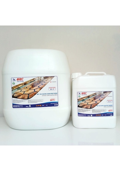 Arc 150N Ultra Şeffaf Döküm Tipiparlak Epoksi Reçine 25 Kg Set