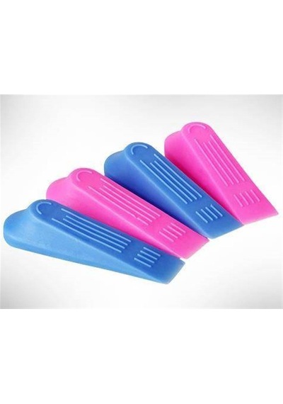 Renkli Plastik Kapı Stoperi Takozu 4 Adet Asorti