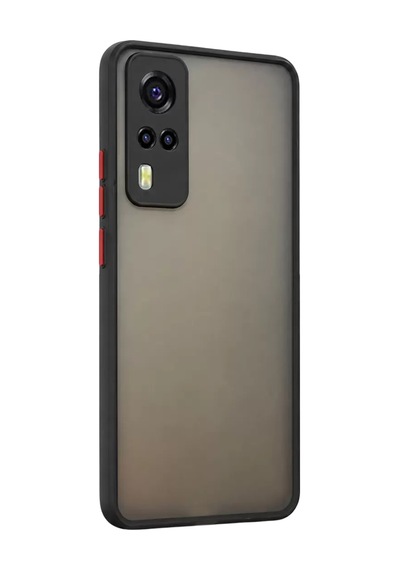 Newface Vivo Y53s Kılıf Montreal Silikon Kapak - Siyah Diğer