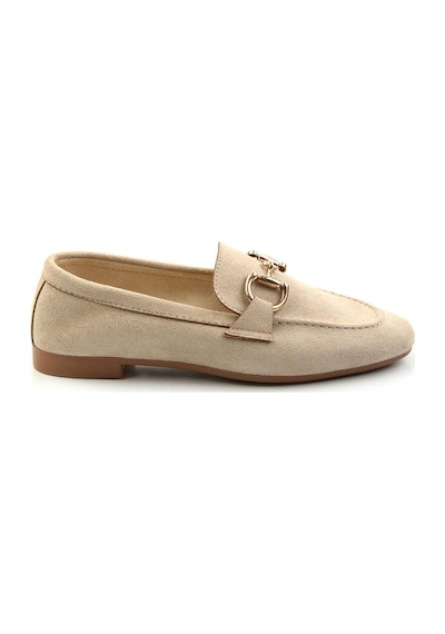 Bambi Bej Kadın Loafer Ayakkabı K01688011002 Bej
