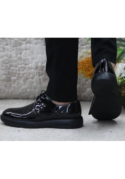 Pierre Cardin 70914 Poli Hafif Taban Erkek Casual Ayakkabı Rugan Siyah Rugan Siyah