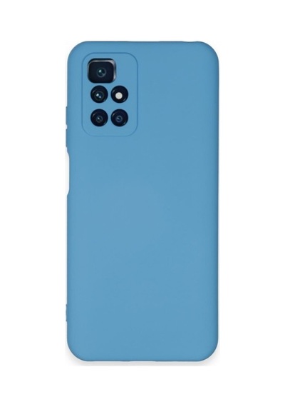 Xiaomi Redmi 10 2022 Kılıf Içi Kadife Renkli Silikon Telefon Kılıfı Col178885-mavi