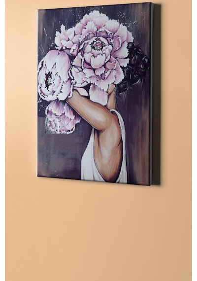 Webstyle Sayılarla Boyama Seti Kasnaklı Gül Kadın 50 X 65 Cm