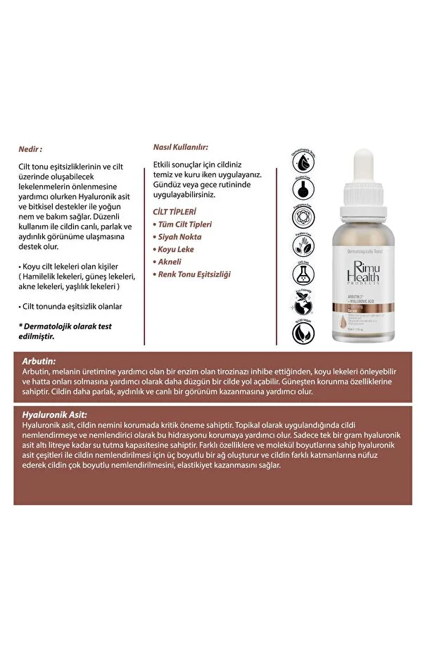 Rimu Health Products Lekeli Ve Nemsiz Ciltler Için Cilt Tonu Eşitleyici Bakım Seti Rm000126