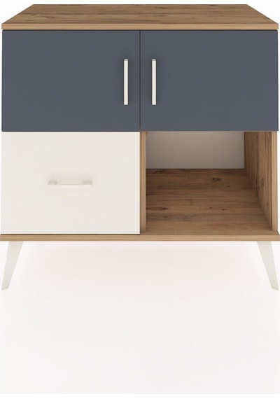 Hyperion Şifonyer 2 Raflı Tek Çekmeceli 2 Kapaklı 88x44x80 Çam-antrasit/aytaşı Antrasit/aytaşı Hyperion Şifonyer 2 Raflı Tek Çekmeceli 2 Kapaklı 88x44x80 Çam-antrasit/aytaşı Antrasit/aytaşı