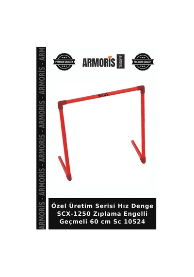 Özel Üretim Serisi Hız Denge Scx-1250 Zıplama Engelli Geçmeli 60 Cm Sc 10524 Çok Renkli