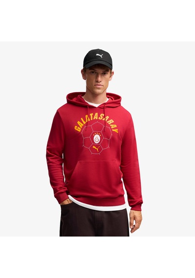 Puma Galatasaray 26/27 Erkek Kırmızı Günlük Sweatshirt 786842