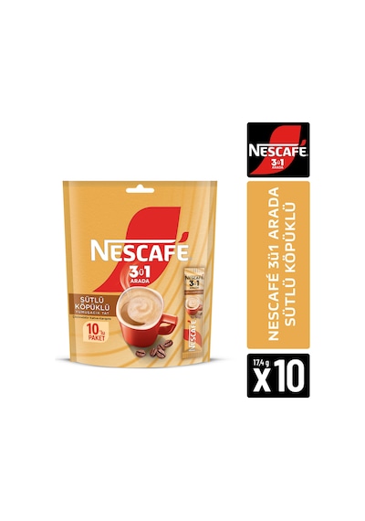 Nescafe 3 ü 1 Arada Sütlü Köpüklü Kahve 10'lu 150 G