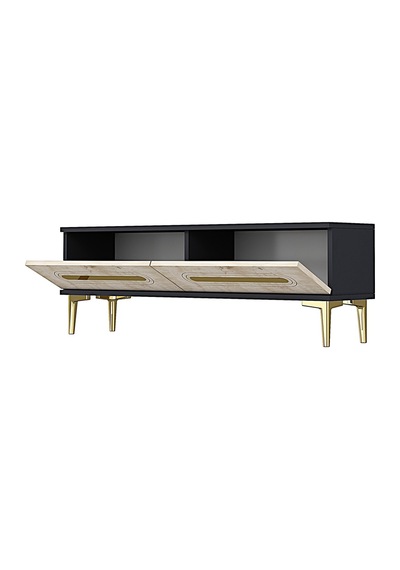 Tsa1220atg - Ranytv120 Tv Stand, Tv Sehpası Antrasit - Traverten - Gold 120cm Tsa1220atg - Ranytv120 Tv Stand, Tv Sehpası Antrasit - Traverten - Gold 120cm