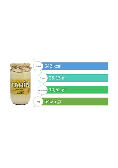 Laçoko Şekersiz Vegan İnce Öğütülmüş Susam Tahin Cam Kavanoz 1 KG