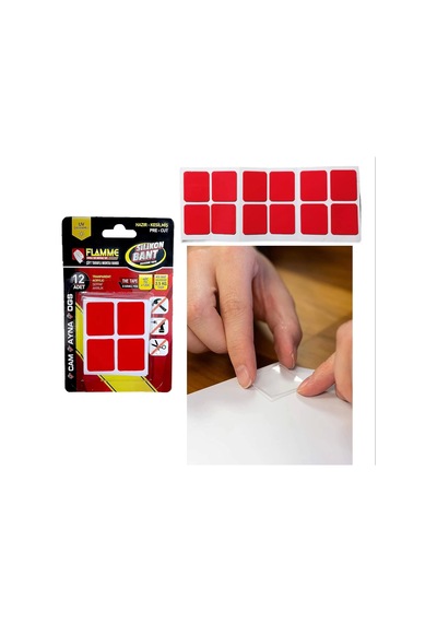 Montaj Bandı 2.5 Kg - Çift Taraflı Hazır Kesilmiş Silikon Bant 12&amp 39 Li Montaj Bandı, Şeffaf
