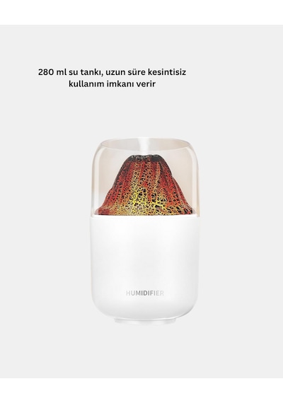 Ultrasonik Efektli Aromaterapi Difüzörü Usb Şarjlı Otomatik Kapanma Özellikli - 5000