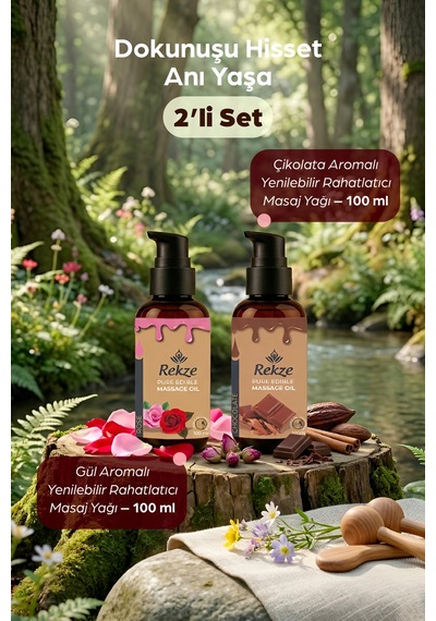 Çikolata Ve Gül Aromalı Masaj Yağı 100 Ml Romantik, Etkili, Aromaterapi Deneyimi - 744978226