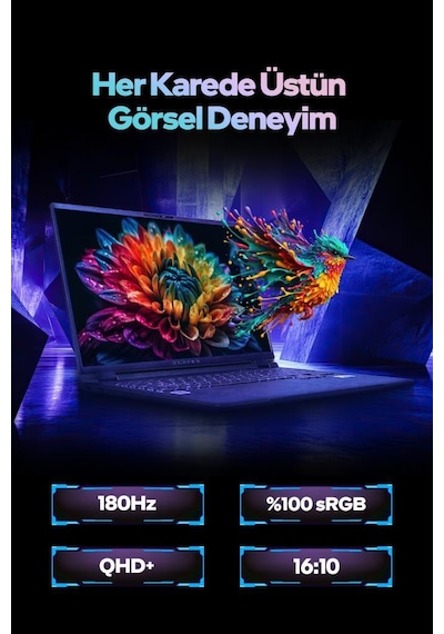 Game Garaj Slayer X7T Xl-5070 C3 i7-14650HX 32 GB 2 TB SSD RTX5070 18"  Dos Dizüstü Bilgisayar