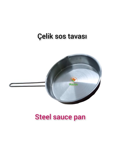 Çelik Sos Tavası Çelik Sosluk 20 Cm Ebatlı Büyük Boy 430 Kalite