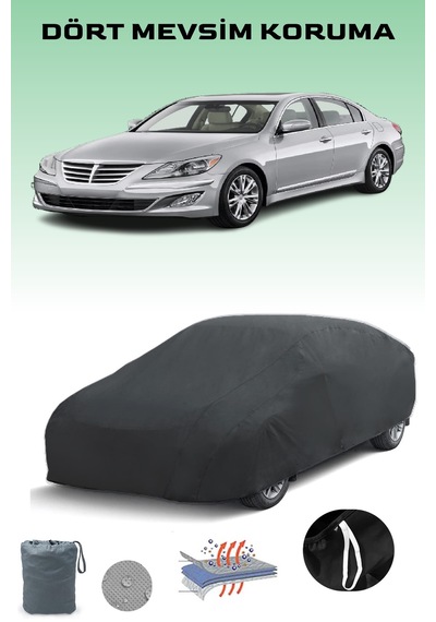 Siyah Hyundai Genesis Araba Brandası, Oto Örtüsü, Araba Çadırı Siyah