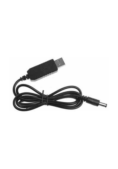 Usb 5 Volt To 12 Volt Max 1 Amper Usb Pd Portundan Gelen Gücü 12v 5.5-2.5 Jak Fişe Dönüştürür 1 Metre