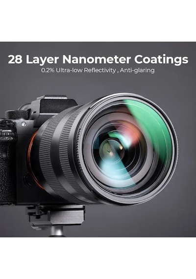 K&f Concept 39mm Nano-x Mcr Mc-uv 28 Çok Katmanlı Kaplamaya Sahip Koruma Filtresi 8k Ultra Hd