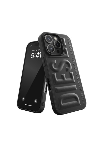 Diesel Apple iPhone 16 Pro Uyumlu 3d Biscotto Kılıf - Siyah