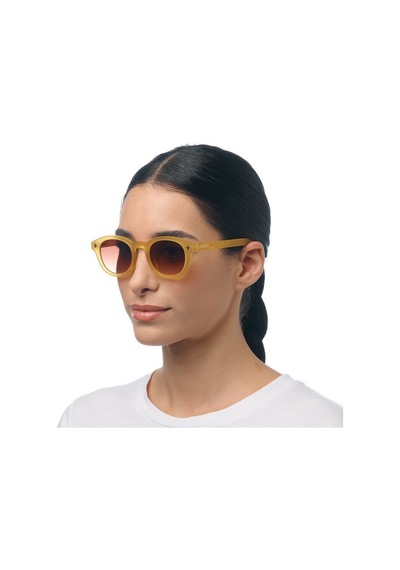 Okkia Milano Unisex Güneş Gözlüğü Sarı / Lens: Kahverengi Gradyan Sarı