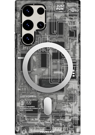 Galaxy S23 Ultra Kılıf Magsafe Şarj Özellikli YoungKit Technology Serisi Kapak
