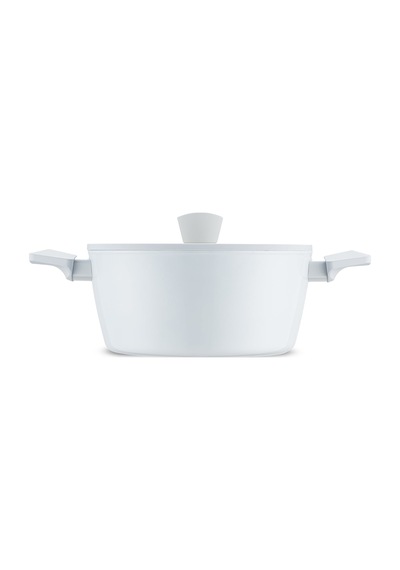 Jumbo Swiss Crystal Light Grey Derin Tencere 24 Cm Gri