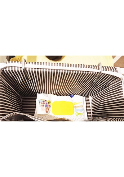 Bebek Beşik Başucu Düzenleyici Kapaklı 5 Bölmeli Organizer 0029