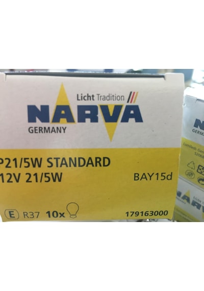 Narva 12v 21/5w Standart Stop Ampulu Şaşı Tırnak 2 Adet