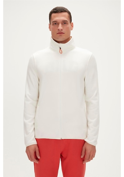 Bad Bear Bowie Full-zip Marshmallow Beyaz Fermuarlı Erkek Polar Sweatshirt 23.02.21.001 001