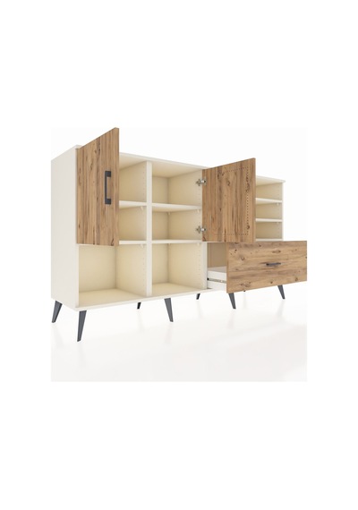 Kronos Konsol 7 Raflı Tek Çekmeceli 2 Kapaklı 176x59x99 Aytaşı-ça Aytaşı-çam Kronos Konsol 7 Raflı Tek Çekmeceli 2 Kapaklı 176x59x99 Aytaşı-ça Aytaşı-çam