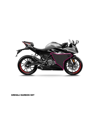 Cfmoto 250sr Karbon Stıcker Set Grenaj Karbon Parçalı Kaplama Etiket Modeli