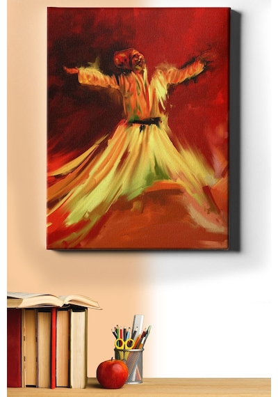 Webstyle Sayılarla Boyama Seti Kasnaklı Semazenin Gecesi 40 X 50 Cm