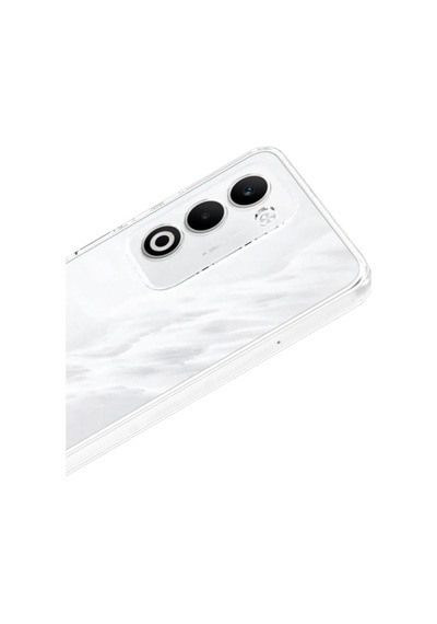 Oppo A5 4g Lüx Şeffaf Silikon - Şeffaf 0.2M-Çok Renkli