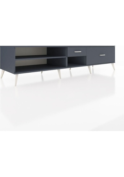 Kronos Tv Ünitesi Tek Raflı 2 Çekmeceli 220x59x51 Antrasit-antrasit Antrasıt/antrasıt - Antrasıt Kronos Tv Ünitesi Tek Raflı 2 Çekmeceli 220x59x51 Antrasit-antrasit Antrasıt/antrasıt - Antrasıt