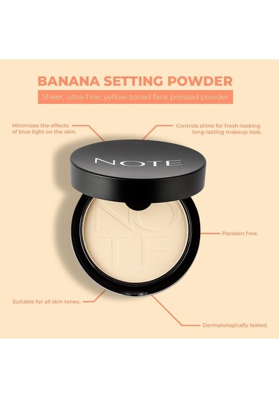 Cosmetics Banana Setting Powder Mat Bitişli Makyaj Sabitleyici Pudra Diğer