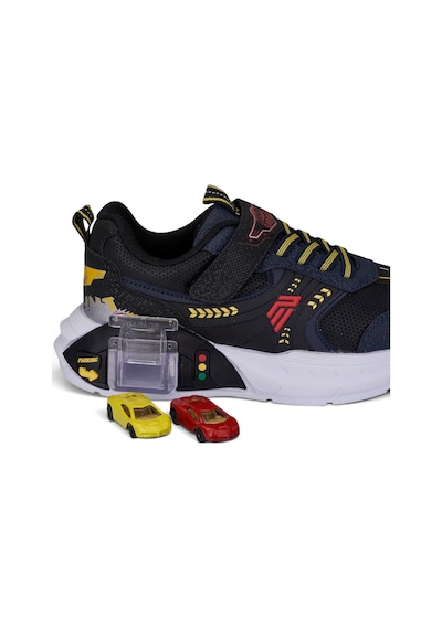 Nstil Günlük Erkek Çocuk Spor Ayakkabı Cırtlı Lastik Bağcık Garaj Detaylı Taban Rahat Sneaker 58272 Lacivert