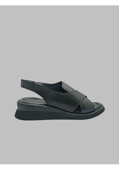 Albini A-24y101301 Kadın Deri Sandalet Siyah