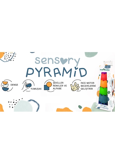 Hugamama Sensory Yumuşak Piramit: Duyusal Denge Oyuncağı Hugamama Sensory Yumuşak Piramit: Duyusal Denge Oyuncağı