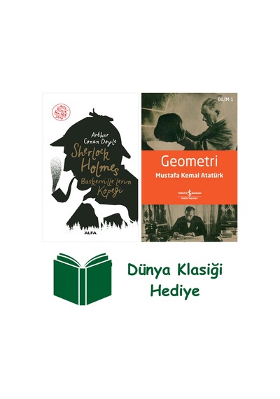 Sherlock Holmes - Baskerville'lerin Köpeği + Geometri + Dünya Klasiği Hediye