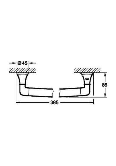 Grohe Grandera Banyo Tutamağı   Tutunma Barı 385 Mm - 40633000