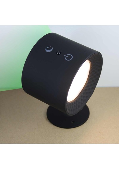 Led Rgb Çift Taraflı Şarjlı Kumandalı Duvar Aplik Aydınlatması Siyah