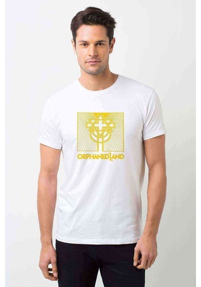 Orphaned Land All Is One Baskılı Beyaz Erkek Tshirt