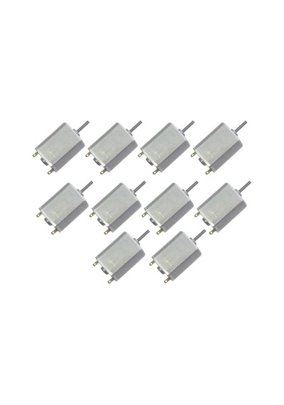 10 Adet 3V 12V Dc 130 Motor Tamamen Metal Gövde A Kalite 10 MM Mil