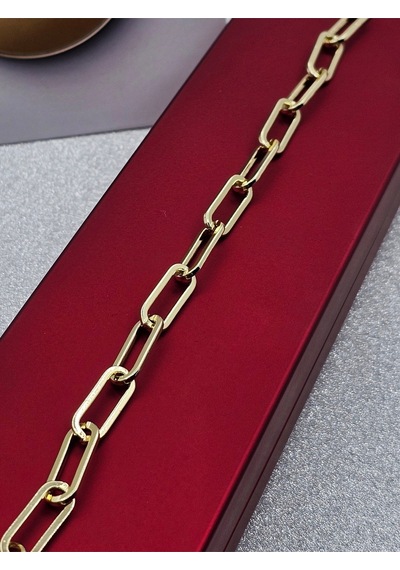 Xuping Zincir Model Çelik Bileklik Gold Renk Altın