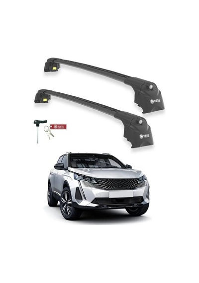 Turtle Peugeot 3008 P84 2017-2024 Ara Atkı Air2 Siyah