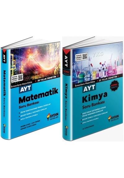 Aydın Ayt Matematik + Kimya Soru Seti 2 Kitap 2023